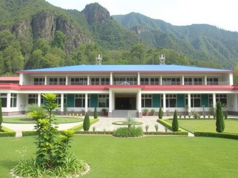 IHBT Campus in Palampur with Himalayan backdrop